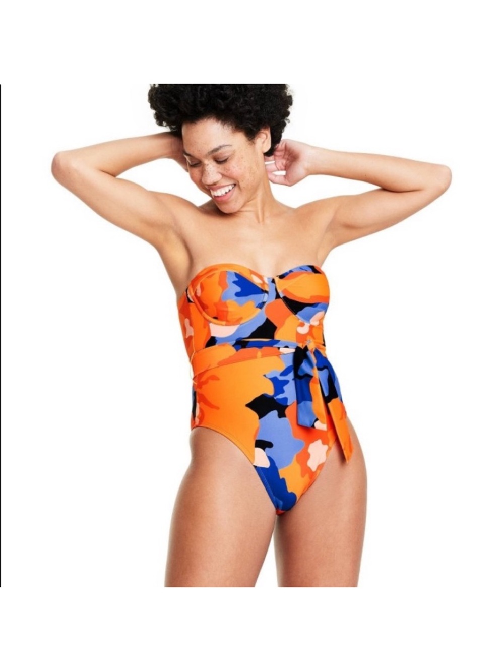 TABITHA BROWN TARGET FLORAL UNDERWIRE ONE PIECE SWIM NWT SMALL